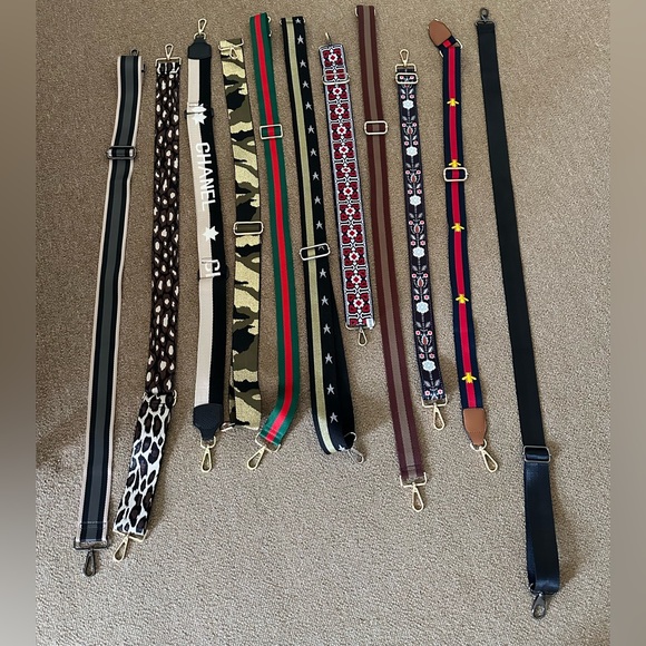 Handbags - Assorted Bag Straps with Patterns and Solids